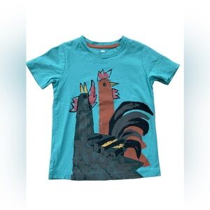 Tea Collection Size 6 Rowdy Roosters Short Sleeve Graphic Tee